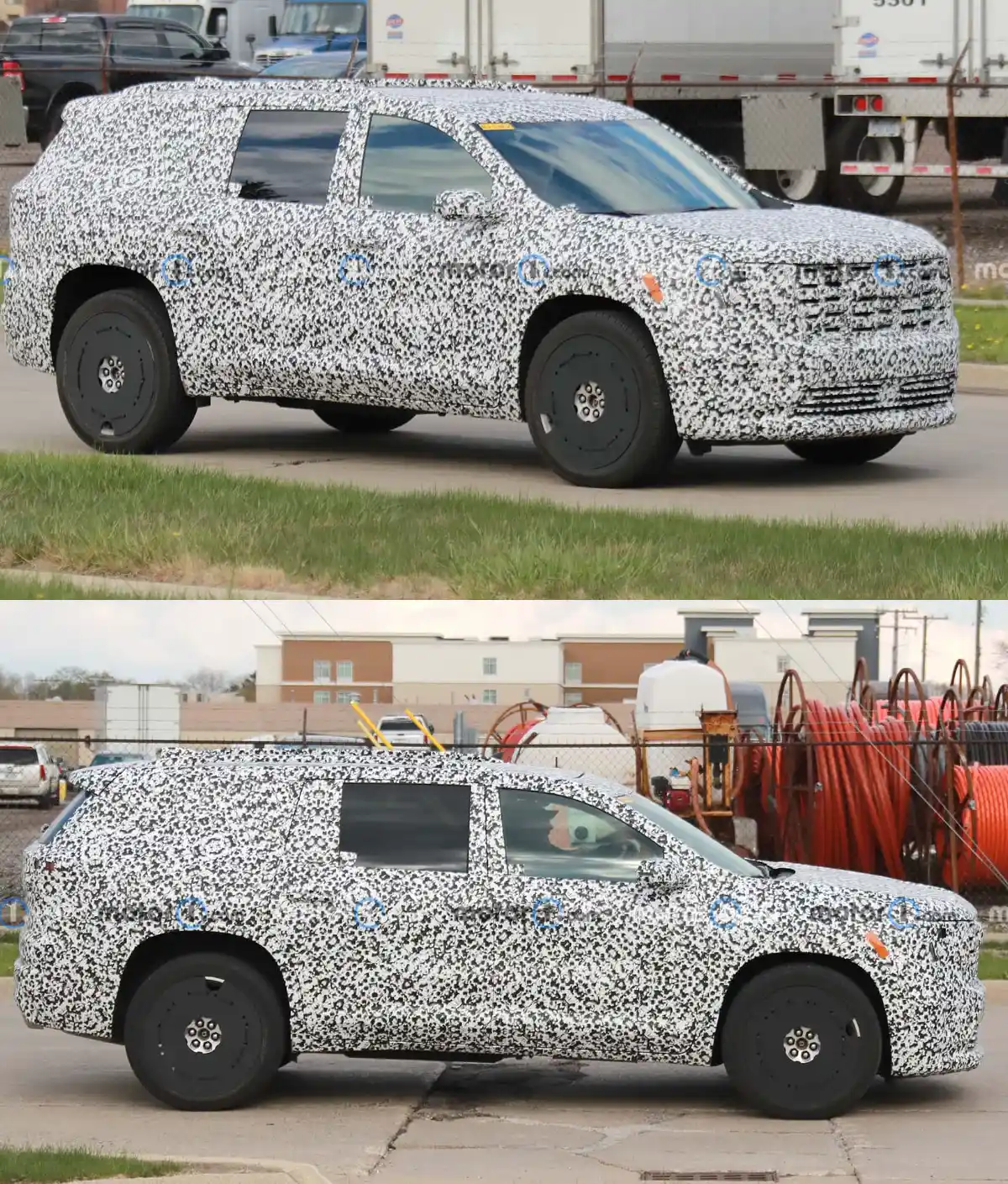 The SUV's face looks quite large and chunky, though it could give way to softer lines at the back 2024 GMC Acadia